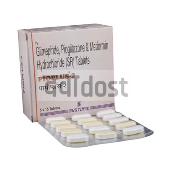 Pioplus 2mg/500mg/15mg Tablet SR