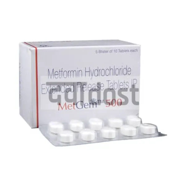 Metgem 500mg Tablet ER
