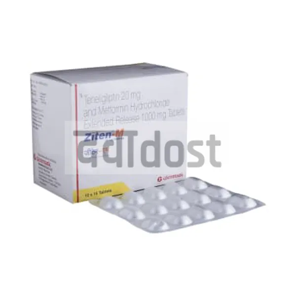 Ziten-M 1000mg/20mg Tablet ER