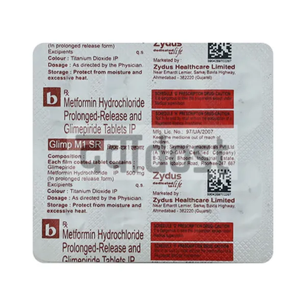 Glimp M 1mg/500mg Tablet