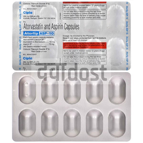 Atorlip ASP 10mg Capsule