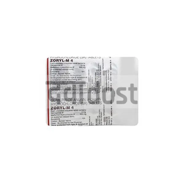 Zoryl M 4mg Forte Tablet PR