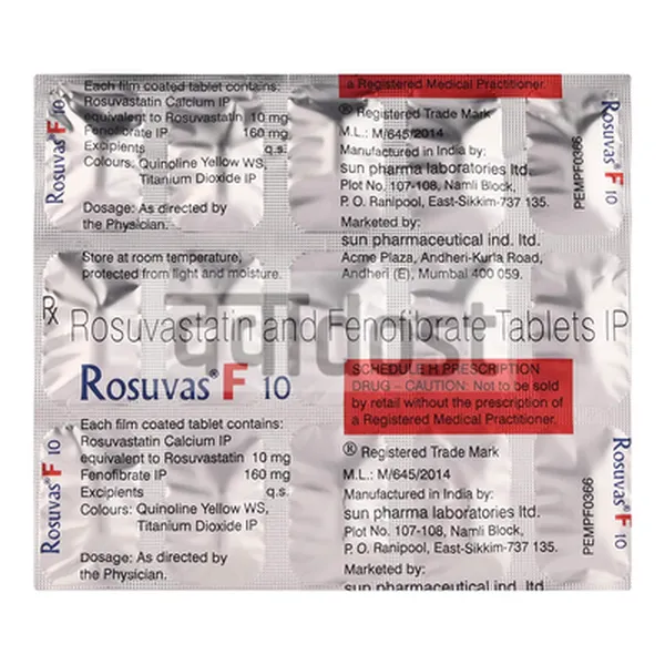 Rosuvas F 10 Tablet