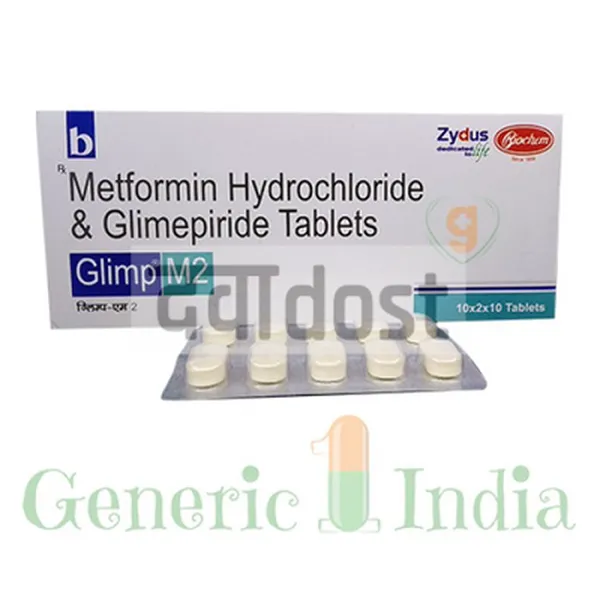 GLIMP M 2MG/500MG TABLET SR