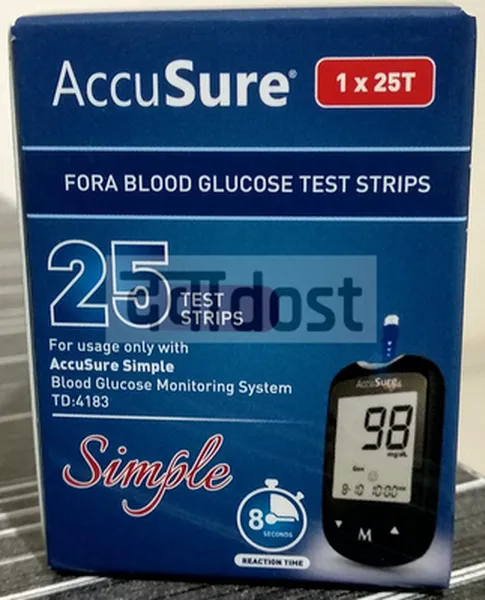 Accusure  Simple Test Strip 25s
