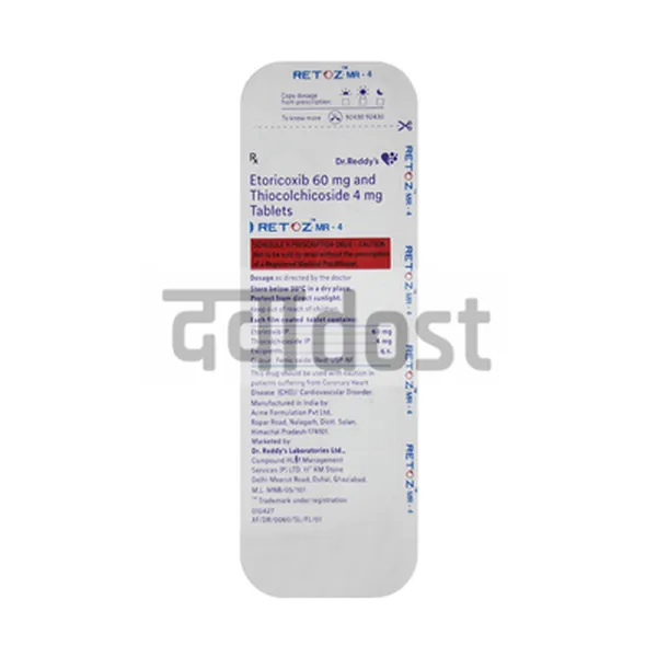 Retoz MR 60mg/4mg Tablet
