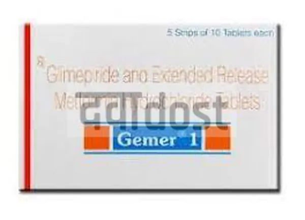 Gemer 500mg/1mg Tablet 15s