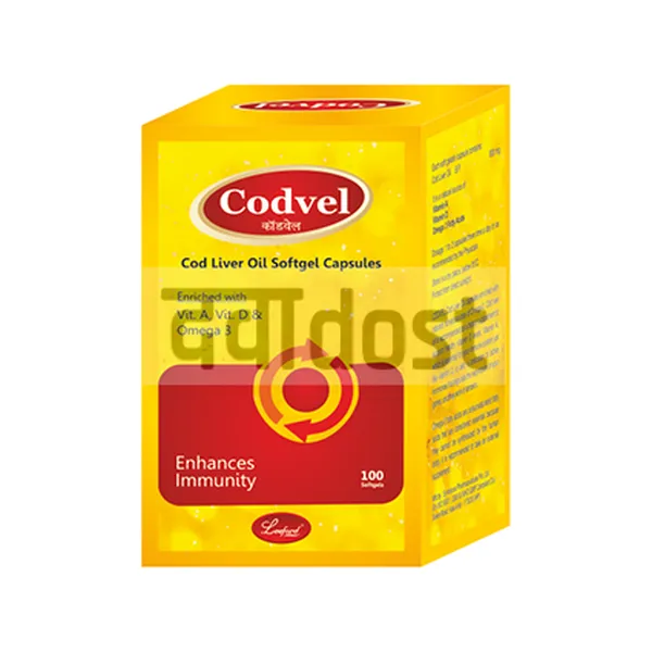 Codvel Cod Liver 300mg Oil Capsule