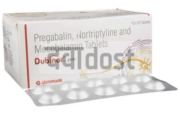 Dubinor 75mg/10mg/1500mcg Tablet