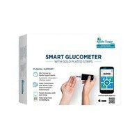 Apollo Sugar Smart  Glucometer Kit  + Free 25 Gold Plated Test Strips And Diabetes Foot Wear Voucher (worth Rupees 500)