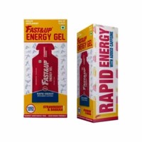 Fast&up Vegan Strawberry & Banana Energy Gel Sachets Box Of 5 's