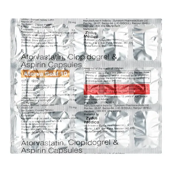 ATORVA-GOLD 10MG 15CAP