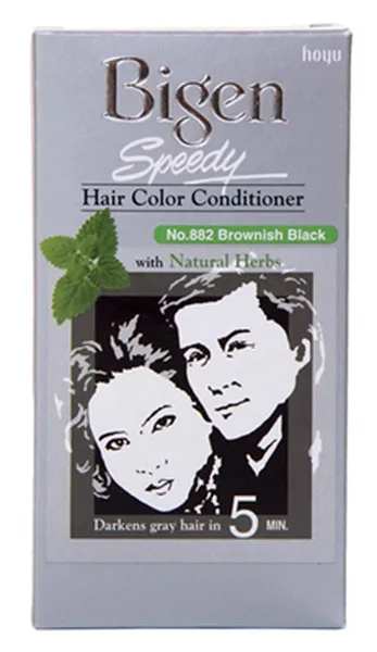Bigen Speedy Hair Color Brownish Black 882, 80g
