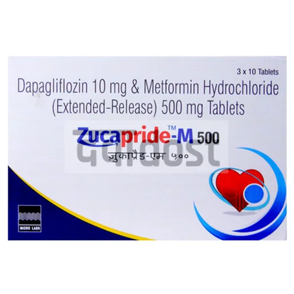 Zucapride M 10mg/500mg Tablet SR 10s