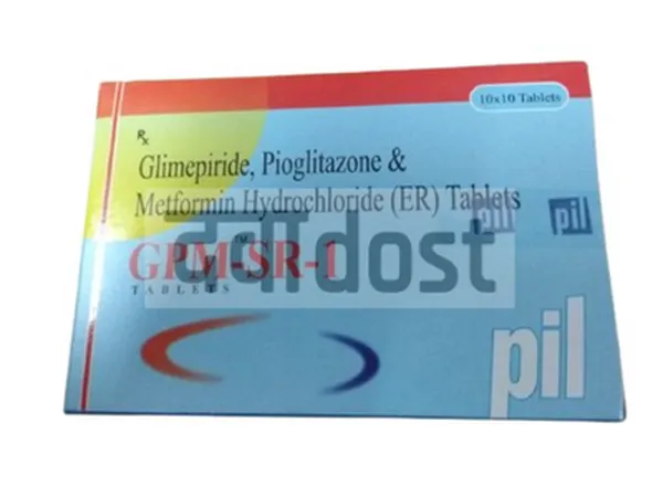 PIL GPM 1mg/500mg/15mg Tablet SR 10s