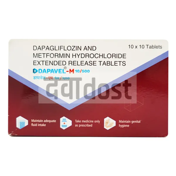 Dapavel M 10mg/500mg Tablet 10s