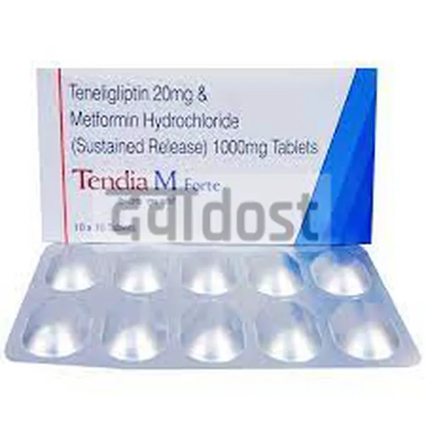 Tendia M Forte 1000mg/50mg Tablet SR