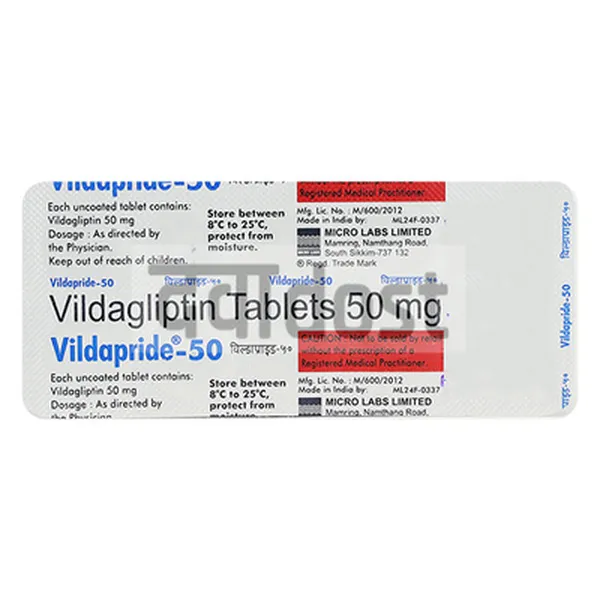 Vildapride 50mg Tablet 10s