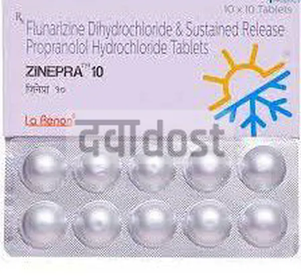 Zinepra 40mg/10mg Tablet SR 10s