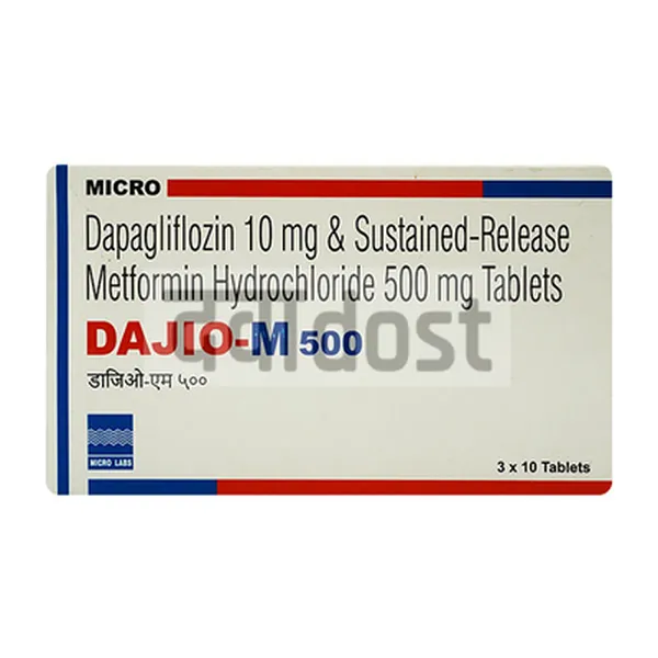 Dajio M 10mg/500mg Tablet 10s
