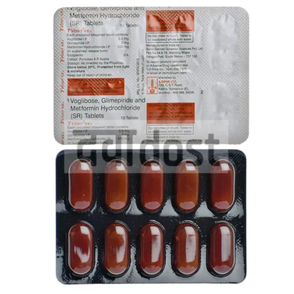 T Vobit VX 2mg/500mg/0.3mg Tablet SR 10s