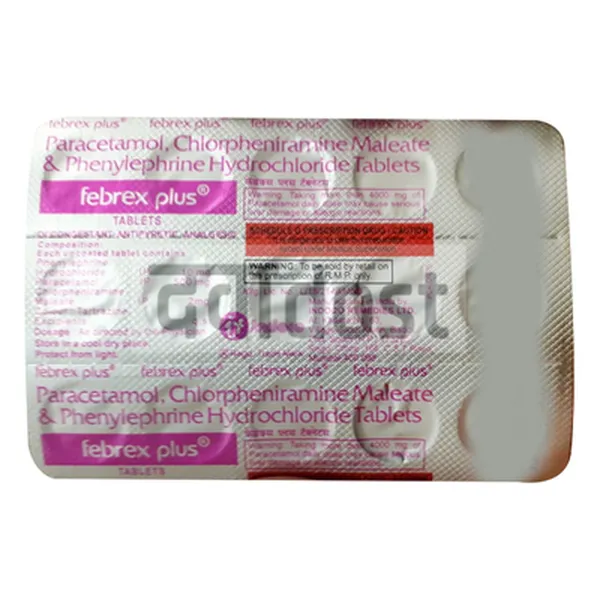 Febrex Plus 2mg/500mg/10mg Tablet 15s