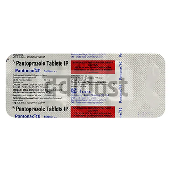 Pantonax 40mg Tablet 10s