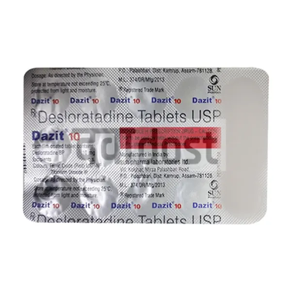 Dazit 10mg Tablet 15s
