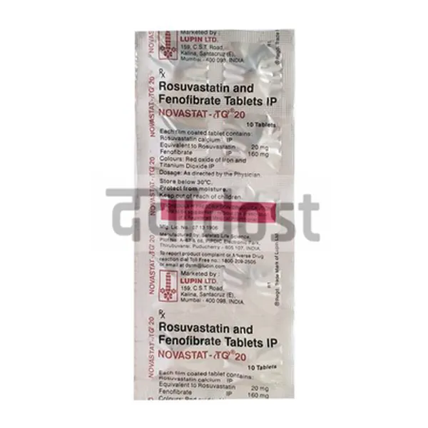 Novastat TG 20mg Tablet 10s