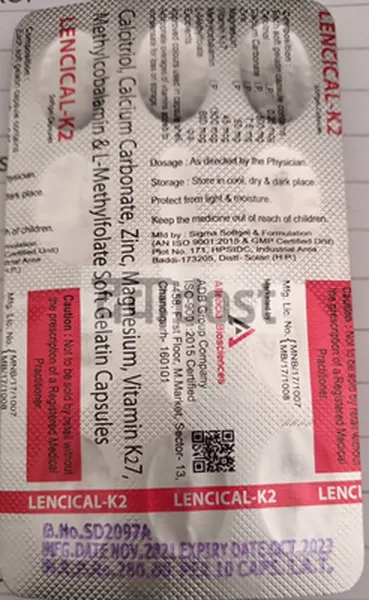 Lencical k2 Tablet 10s