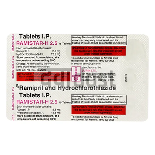 Ramistar-H 2.5mg Tablet 15s 