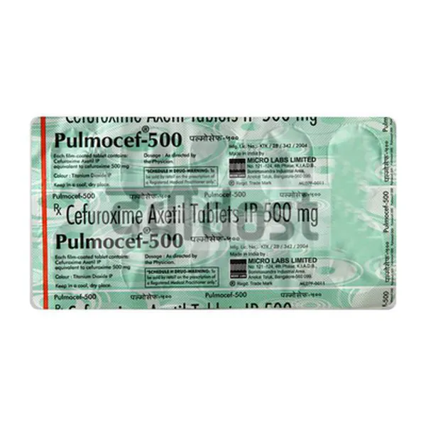 Pulmocef 500mg Tablet 10s