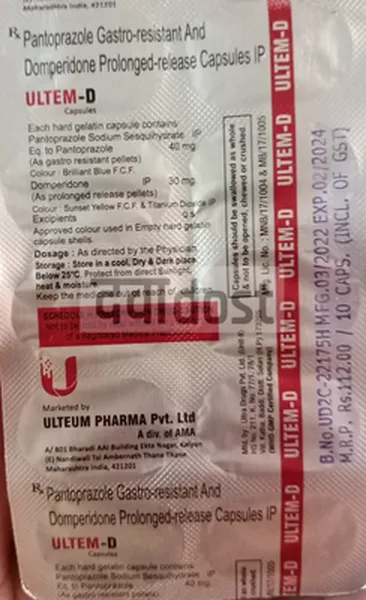Ultem D 40mg/30mg Capsule PR 10s