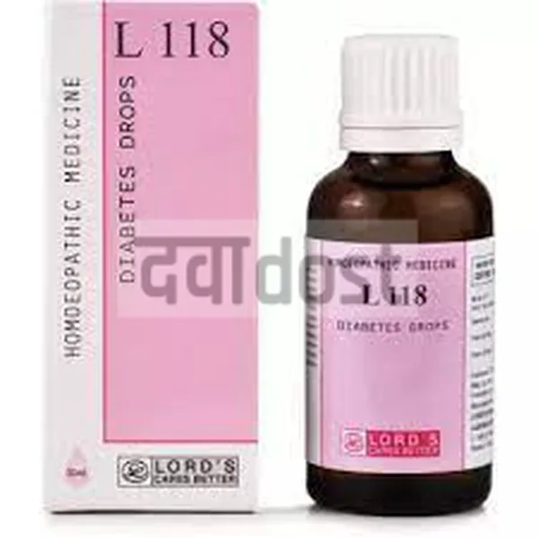 Lords L 118 Diabetes Drop 30ml