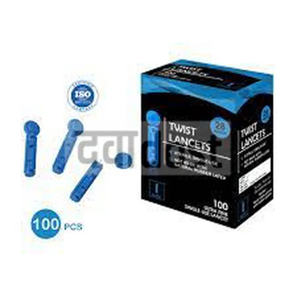 1Mile Blue Round Twist Lancets