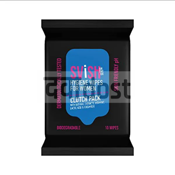 Svish On The Go Intimate Hygiene Wipes for Women 10s