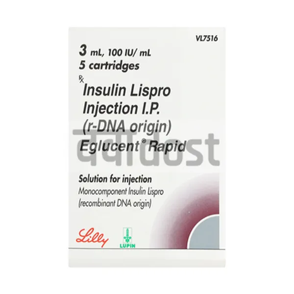 Eglucent Rapid 100IU Cartridge 3ml