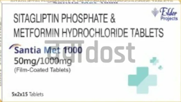 Santia Met 50mg/1000mg Tablet 15s