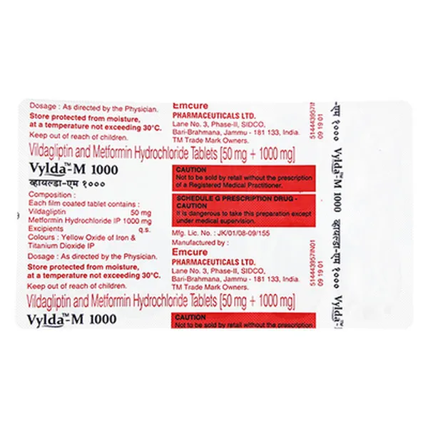 VYLDA-M 1000MG 10TAB
