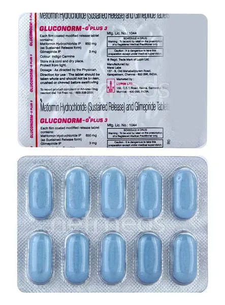 GLUCONORM-G 3MG PLUS 15TAB