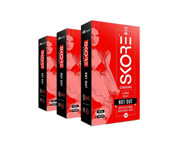 Skore Climax Delay Condoms (Not Out) 10N (Pack of 3)