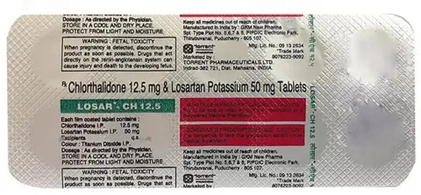 LOSAR-CH 12.5MG 10TAB