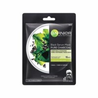 Garnier Skin Naturals Charcoal (black) Face Serum Sheet Mask Tube Of 28 G