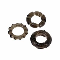 Dnd Exotic Non-vibrating Penis Rings Box Of 3