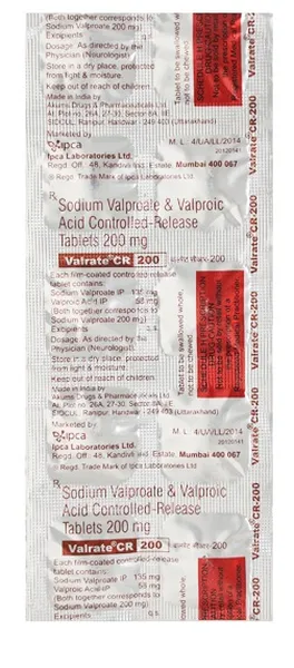 VALRATE-CR 200MG 10TAB