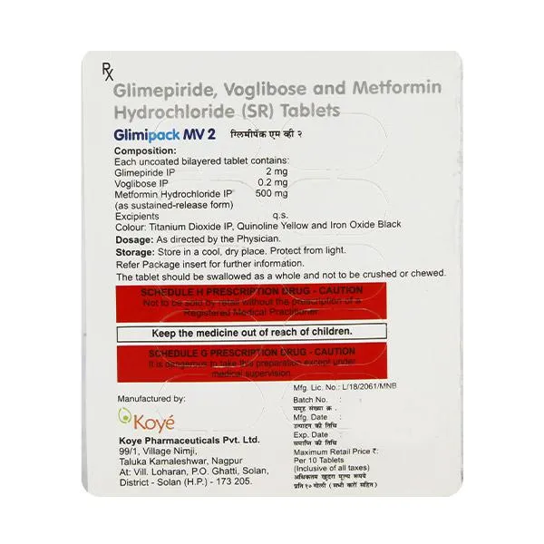 GLIMIPACK-MV 2/0.2MG 10TAB