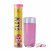 Chicnutrix Glow Glutathione And Vitamin C Strawberry & Lemon Vitamin Tablets Bottle Of 20