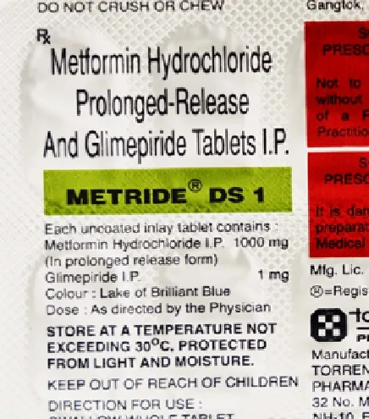 METRIDE-DS 1MG 15TAB