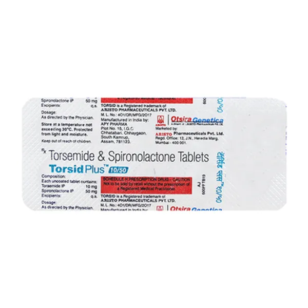 TORSID-PLUS 10/50MG 10TAB