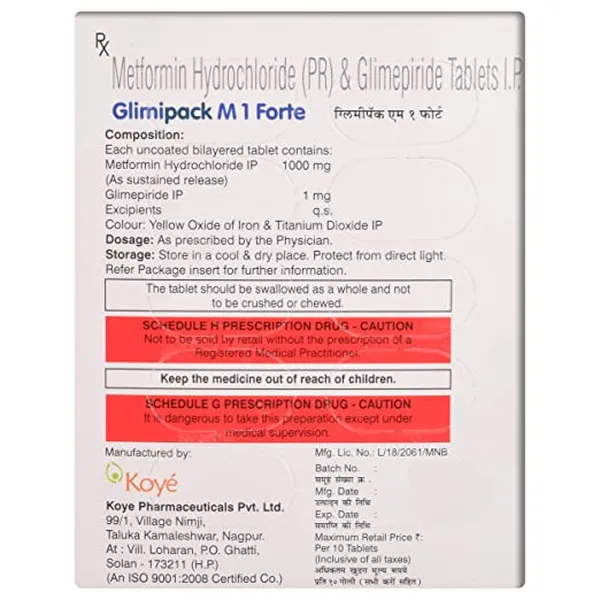 GLIMIPACK-M1 FORTE 30TAB